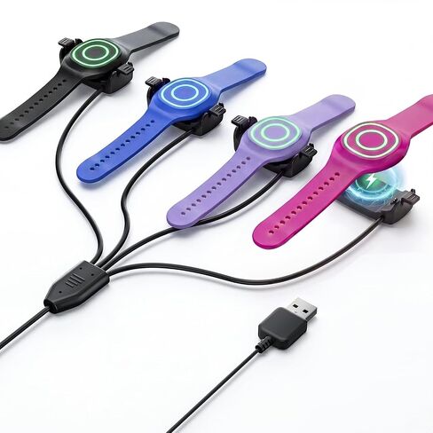 4 Port Magic Band Charger Charging Station Compatible with Disney Magic Band+ Plus, Multiple 4-in-1 MagicBand+ Charger for Multi MagicBand Plus,90 Min Full Charging for Disneyland Family Accessories in Saudi Arabia