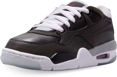 Air Jordan 4 RM Big Kids' Shoes (HV5187-010, Black/Wolf Grey/White/Fire Red) Size 7 in Kuwait