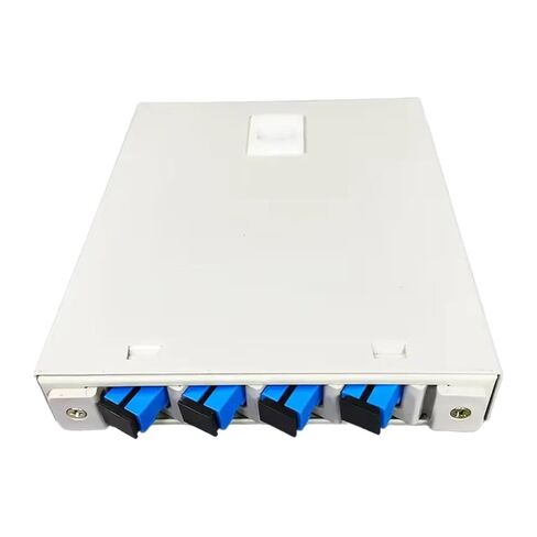 صندوق طرفي من الألياف الضوئية FTTH ذو 4 منافذ يأتي مع محول إطار التوزيع البصري لمنفذ SC LC وشفة وضفيرة اختيارية (أسود مع شفة) in Kuwait