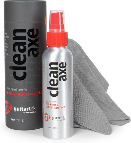 GuitarTek Essential Guitar Cleaning Duo Set, Premium Guitar Care Gift Set with Guitar Cleaner, Fretboard Conditioning Oil & 2 Microfiber Cloths in Kuwait