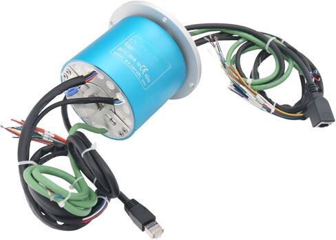 Industrial Ethernet Slip Ring Gigabit Network Route Transmission Conductive Electricity Four-Wire(Inner Hole 38.1mm12CH) in Saudi Arabia