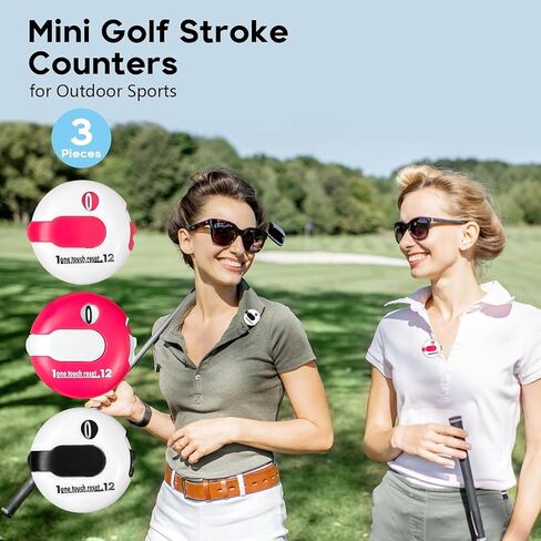Mini Golf Score Counter with Reset – Easy Attach to Scorekeeper Gloves, Compact Stroke Tracker for Golf Games in Saudi Arabia