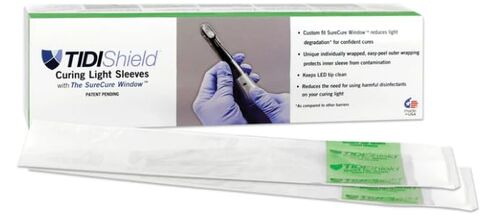 Tidi 21109 TIDIShield Dental Curing Light Barrier Sleeves CW SPEC3 100/Box in Kuwait