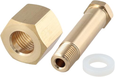 طقم غطاء موصل صمام تخفيض الضغط النحاسي مع المسمار والجوز، CGA-320 NPT1/4 مناسب لمنظمات الغاز وأنظمة اللحام in Kuwait
