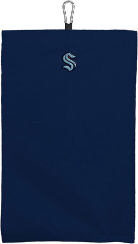 NORTHWEST Seattle Kraken NHL Team Logo منشفة جولف ثلاثية الطي من الألياف الدقيقة مقاس 16 × 24 بوصة in Kuwait