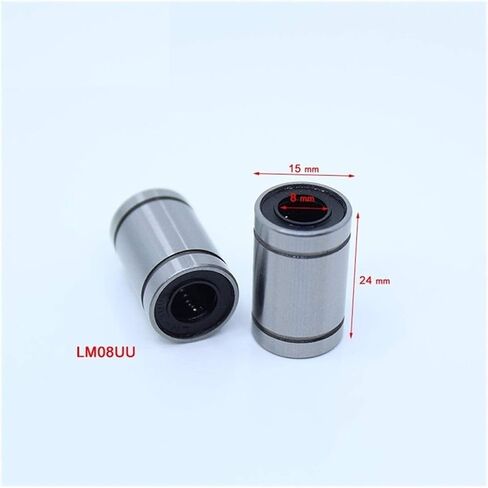 محامل خطية LM08UU محامل الحركة الخطية LM8 LM 8mm LM8UU محامل خطية قياسية LM08 UU 81524 مم محامل كروية خطية in Kuwait