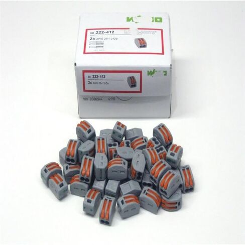 Replacement for Wago (50) 222-412 (50) 222-413 (40) 222-415 Lever-Nut Box of Each in Kuwait
