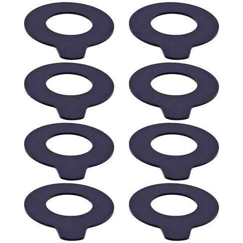 طقم حشوات دبوس الدلو 8 × 55 مم بسُمك 2 مم - مناسب لحفارة Deere 75C 80C 75D 85D 75G 85G وتوجيه انزلاقي، مجموعة حشوات ارتداء دبوس الجرار شديدة التحمل، 8 عبوات in Kuwait