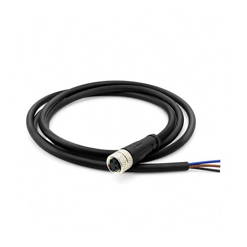 M8 4-Pin أنثى موصل سلكي مسبقًا كابل 1 متر 24AWG، IP67 مقاوم للماء، اتصالات نحاسية مطلية بالذهب، PVC مثبطات اللهب لأجهزة الاستشعار والأتمتة in Kuwait