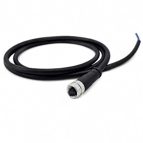 M8 4-Pin أنثى موصل سلكي مسبقًا كابل 1 متر 24AWG، IP67 مقاوم للماء، اتصالات نحاسية مطلية بالذهب، PVC مثبطات اللهب لأجهزة الاستشعار والأتمتة in Kuwait