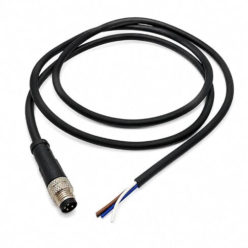 M8 4-Pin أنثى موصل سلكي مسبقًا كابل 1 متر 24AWG، IP67 مقاوم للماء، اتصالات نحاسية مطلية بالذهب، PVC مثبطات اللهب لأجهزة الاستشعار والأتمتة in Kuwait