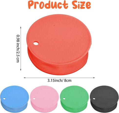5Pcs Drink Lids Protection Cover, Silicone Cup Lids with Straw Hole, Reusable Drink Protector for Beverage Safety for Parties, Bars, Clubs, and College Girls in Kuwait