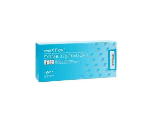 GC 012901 everX Flow Flowable Dental Composite Syringe Dentin 3.7g – Short-Fiber Reinforced for Core Build-Up, Dentin Replacement in Kuwait
