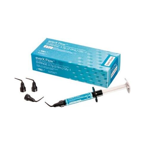 GC 012901 everX Flow Flowable Dental Composite Syringe Dentin 3.7g – Short-Fiber Reinforced for Core Build-Up, Dentin Replacement in Kuwait