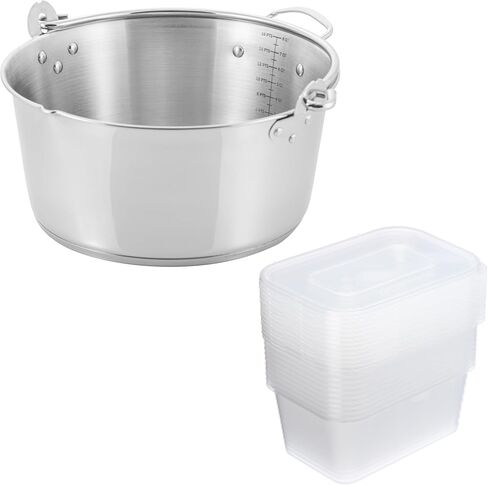 9Qt Prep•N•Cook Maslin Pan by McSunley (Maslin + Stainless Steel Bowl & Colander) in Saudi Arabia