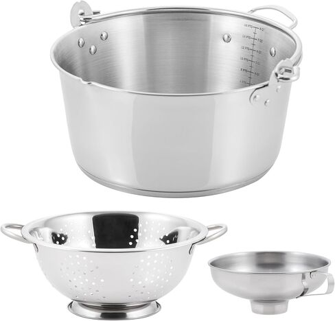 9Qt Prep•N•Cook Maslin Pan by McSunley (Maslin + Stainless Steel Bowl & Colander) in Saudi Arabia