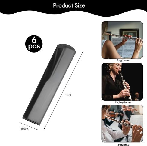 Bb Clarinet Reeds 2.5 قوة، ملحقات الكلارينيت طرف القصب الرقيق | 6 عبوات من قصب الكلارينيت التقليدية للمبتدئين، مجموعة قصب الكلارينيت الطبيعية الممتازة مع حقيبة واقية in Kuwait