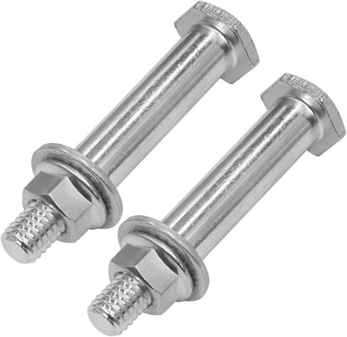 Deck Wheel Bolt Kit 3/8-16 x 2.7 w/Nut & Washer Replacement for LT2044 LT300 Series Zero Turn Lawn Mowers, Heavy Duty Steel, 2 Pack in Kuwait