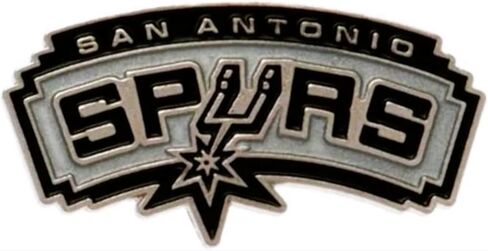 دبوس معدني San Antonio Spurs، مرخص رسميًا، شعار الفريق الرياضي، دبوس خلفي، 1.5 بوصة in Saudi Arabia