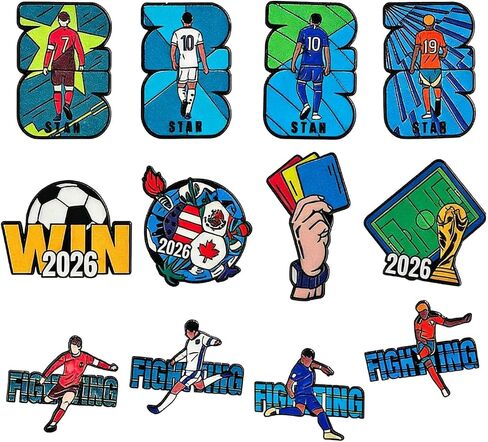 2026 كأس العالم تحت عنوان شارة دبوس للرجال والنساء لكرة القدم مروحة المينا بروش مباراة كرة القدم هدايا تذكارية لعشاق الرياضة الإكسسوار in Kuwait