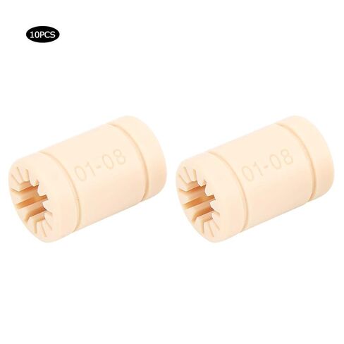 Jeanoko 10 قطع LM8UU تحمل أجزاء البطانة الخطية البلاستيكية LM8UU RJMP ثلاثية الأبعاد ملحقات البوليمر الصلبة تحمل استبدال لملحقات الطابعة ثلاثية الأبعاد in Kuwait
