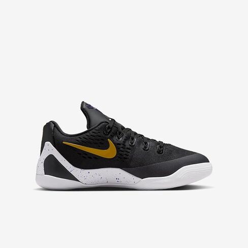 Nike Kobe IX Big Kids' Basketball Shoes (Black/White/University Gold) Size 7 in Kuwait