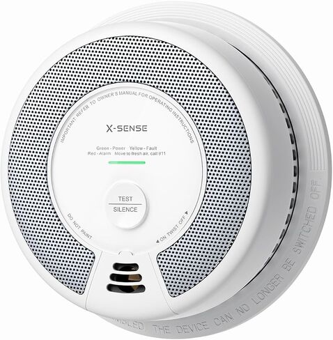 X-Sense 6-Pack Interconnected Smoke and CO Detector, SC06-W | 10-Year Sealed Battery (Not Hardwired), Interconnected Alerts, 2-in-1 smoke & CO, Easy Install, UL 217 & UL 2034 Certified in Saudi Arabia