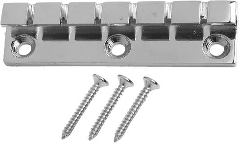 Electric Guitar Stopbar Tailpiece Bridge in Chrome for 6, 7, or 12 String Flat Top Guitars(6 String) in Saudi Arabia
