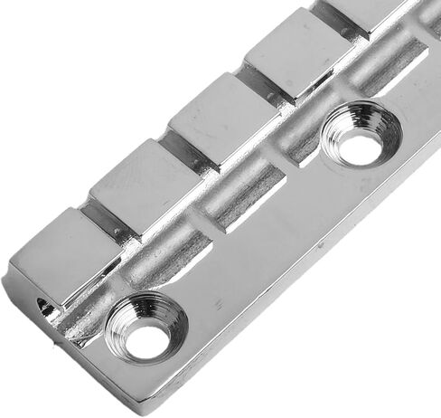 Electric Guitar Stopbar Tailpiece Bridge in Chrome for 6, 7, or 12 String Flat Top Guitars(6 String) in Saudi Arabia