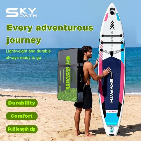 حقيبة SkyPath iSUP، حقيبة ظهر لألواح التجديف، حقيبة ظهر لحمل السفر، حقيبة لملحقات ألواح التجديف، سعة كبيرة 130 in Kuwait