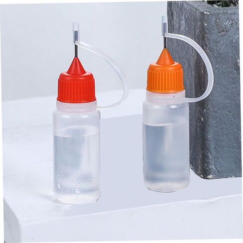 jojofuny 20 Pack 30ml Refillable Plastic Glue Squeeze Bottles with Needle Tip and Caps, Semi- Liquid Dispensing Applicator Bottles for Industrial and Craft Use Random Color in Kuwait