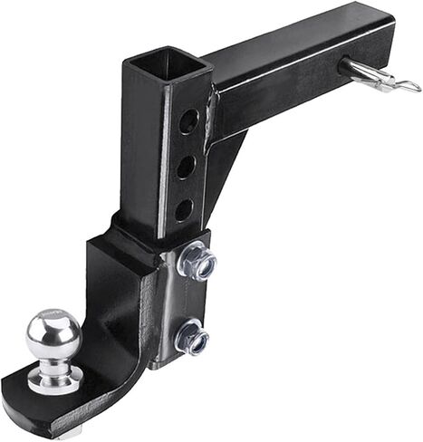 10" Adjustable 4 Level Trailer Drop Hitch Ball Mount Tow for 2" Receiver with 50mm Ball RV Parts Camper Caravan Accessories(Set with 50mm Ball) in Kuwait