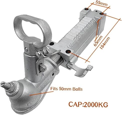 Hydraulic Override Coupling Trailer Hitch Ball 50mm Master Cylinder Brake RV Parts Camper Accessories Caravan Components in Kuwait