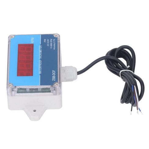 Motor Tachometer Speed Meter Sensor IP68 Water Proof LED Digital Display DC 8V‑24V, Digital LED Tachometer RPM Speed Meter, Industrial Tachometers Easy Installation in Kuwait