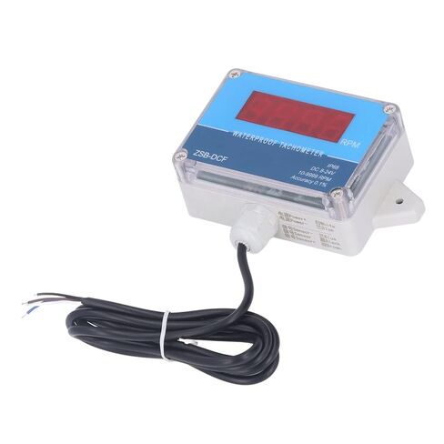 Motor Tachometer Speed Meter Sensor IP68 Water Proof LED Digital Display DC 8V‑24V, Digital LED Tachometer RPM Speed Meter, Industrial Tachometers Easy Installation in Kuwait