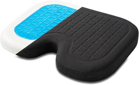 Gerrii Stadium Seat Cushions for Bleachers, Zipperless Cooling Gel Memory Foam Chair Seat Pads with Handle, Waterproof Non Slip Portable Cushions for Soccer Football Game, Concert, Outdoor Event in Kuwait