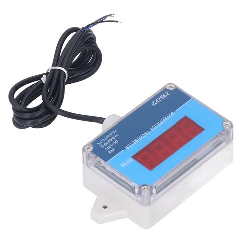 Motor Tachometer Speed Meter Sensor IP68 Water Proof LED Digital Display DC 8V‑24V, Digital LED Tachometer RPM Speed Meter, Industrial Tachometers Easy Installation in Kuwait