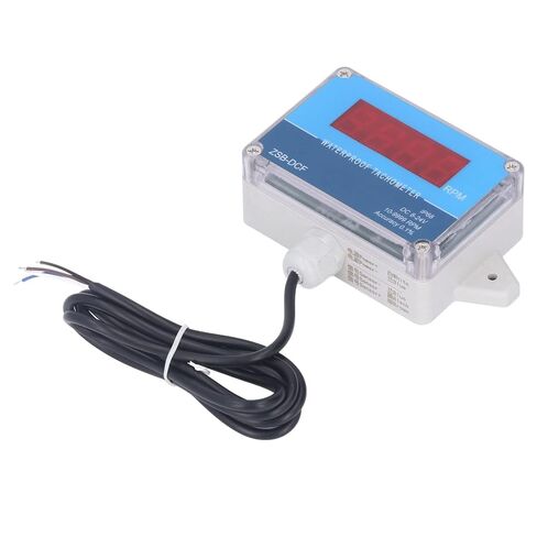 Motor Tachometer Speed Meter Sensor IP68 Water Proof LED Digital Display DC 8V‑24V, Digital LED Tachometer RPM Speed Meter, Industrial Tachometers Easy Installation in Kuwait