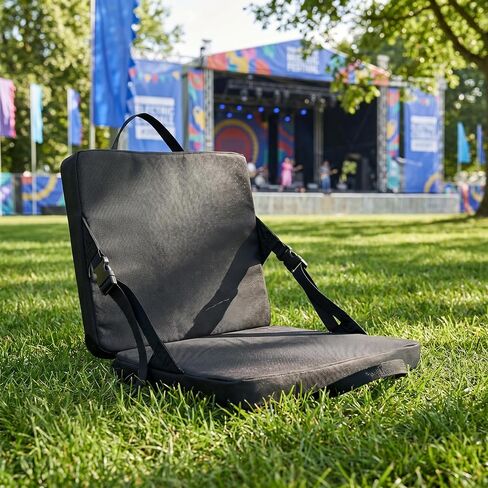 Foldable Stadium Seat with Back Support – Portable Folding Chair Cushion for Bleacher Chairs, Lightweight Stadium Seat for Sports Events, Outing, Hiking & Fishing – Indoor & Outdoor in Kuwait
