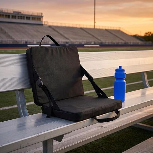 Foldable Stadium Seat with Back Support – Portable Folding Chair Cushion for Bleacher Chairs, Lightweight Stadium Seat for Sports Events, Outing, Hiking & Fishing – Indoor & Outdoor in Kuwait