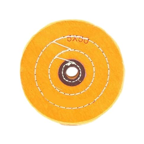 2/3/4/5Inch Buffing Wheel Yellow Cotton Pad with 4/12/16mm Hole Angle Grinder Polishing Wheel for Polishing Tools(3inch 75mm-4mm Hole) in Saudi Arabia