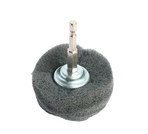 1/4" Hex Lap Sanding Wheel 50mm/75mm/100mm Fiber Abrasive Scouring Buffing Polishing Wheel 240# 400# 800#(320,70mmx6mm) in Kuwait