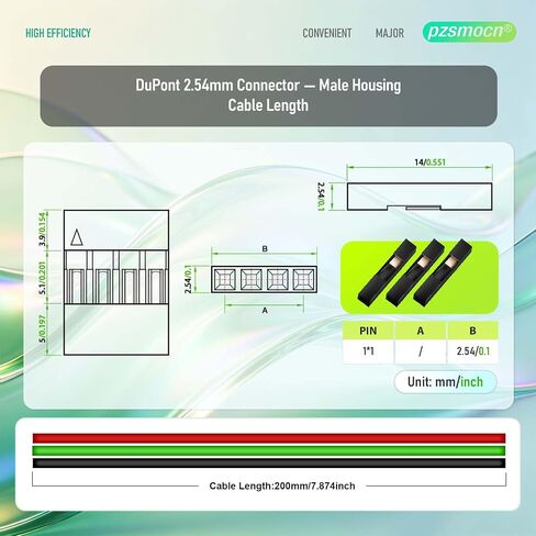 Silicone Flexible Jumper Wires Breadboard 24AWG 20cm 10 Sets/60 Pcs for Dupont 2.54mm 4Pin to JST XH 2.54mm 4Pin Plug Connector Between DIY Module and Expansion Board/Development Boards Cable in Kuwait
