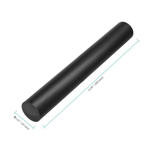 4 Pack 11.9 x 1.6 Inch Round Acetal Copolymer Rod, Black Plastic Rod for Handicrafting, DIY Use and Model Making in Kuwait