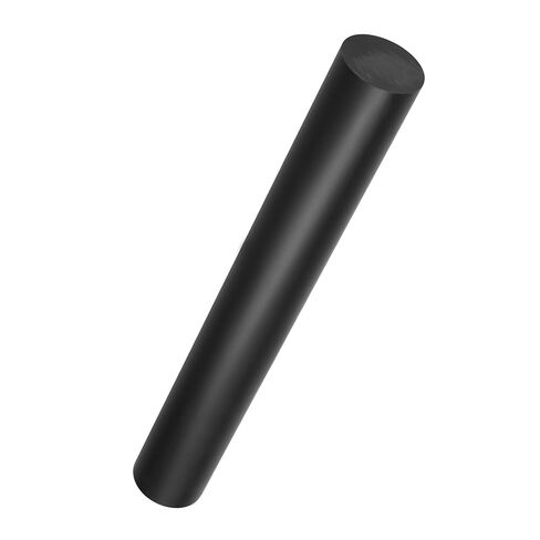 4 Pack 11.9 x 1.6 Inch Round Acetal Copolymer Rod, Black Plastic Rod for Handicrafting, DIY Use and Model Making in Kuwait