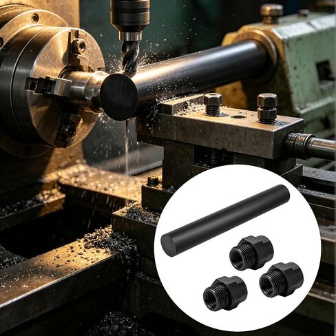 4 Pack 11.9 x 1.6 Inch Round Acetal Copolymer Rod, Black Plastic Rod for Handicrafting, DIY Use and Model Making in Kuwait