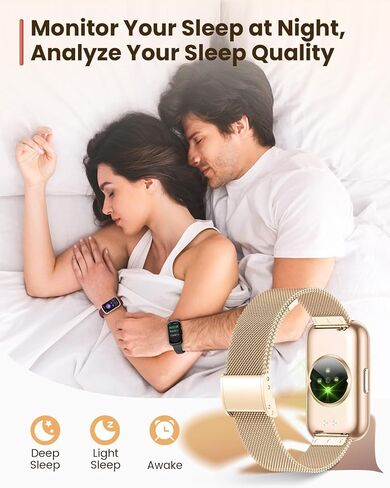 Fitness Trackers,Smart Watches for Men Women with 24/7 Heart Rate/Sleep Monitor, Fitness Watch with IP68 Waterproof, Health Activity Trackers for Android and iPhone Burgundy-Gold in Kuwait