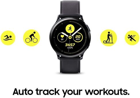 Samsung Galaxy Watch Active2 (40mm) Aqua Black, US Version (Renewed) in Kuwait