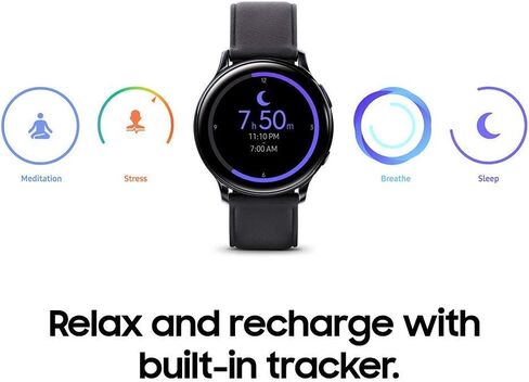 Samsung Galaxy Watch Active2 (40mm) Aqua Black, US Version (Renewed) in Kuwait