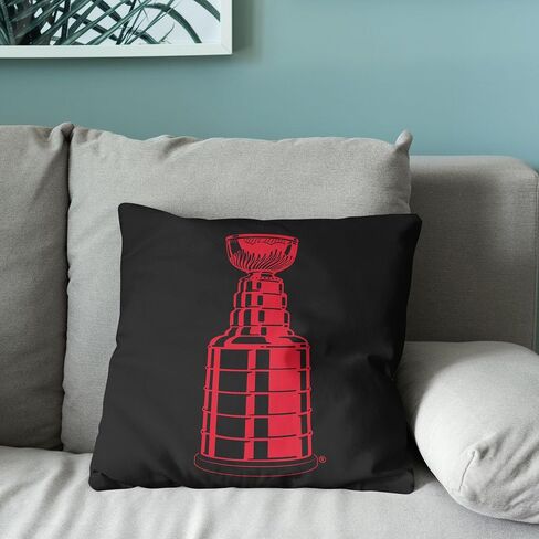 Northwest NHL Carolina Hurricanes 2026 Stanley Cup Champions Double-Sided Printed Throw Pillow, Soft Decorative Polyester Fan Cushion, Couch Bed or Game Room Decor, 18 x 18 in in Kuwait